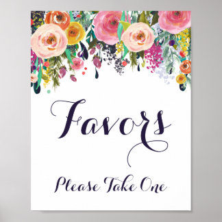 Poster Fleur Fleur Douche Faveurs S'Il Vous Plaît Prendre