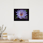Poster Fleur fleurs Zen Proverbe Purple Eau Lily & Abeill (Cuisine)