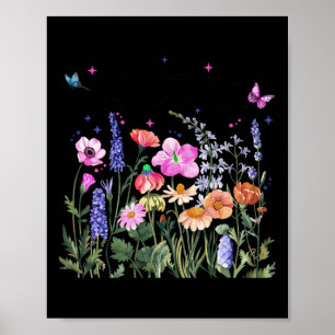 Poster Fleur Florale anti-Trump Président démocrate Liber