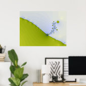 Poster Fleur fractale (Bureau à domicile)