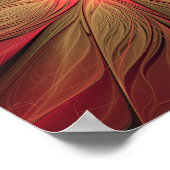 Poster Fleur fractale de fansy rouge (Coin)