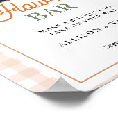 Poster Fleur fraîche du marché pour la mariée mariée (Coin)