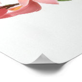 Poster Fleur Frangipani rose (Coin)