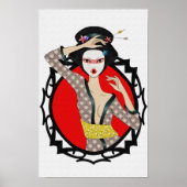 Poster Fleur Geisha (Devant)