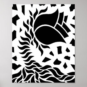 Poster Fleur géométrique