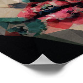 Poster Fleur Girl - Kubistika par Boris Draschoff (Coin)