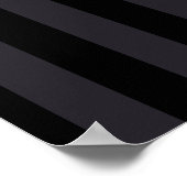 Poster Fleur gothique violette sur bandes foncées (Coin)