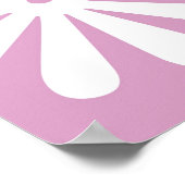 Poster Fleur hippie au chocolat rose (Coin)