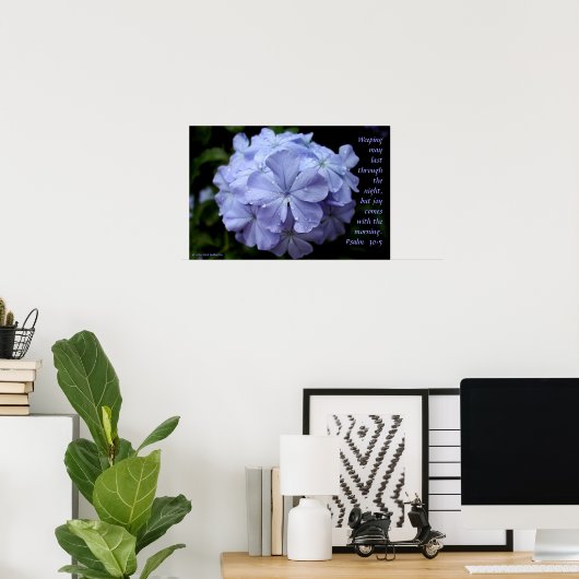 Poster Fleur humide (Bureau à domicile)