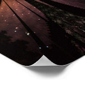 Poster Fleur imaginaire fractale douce et tendresse (Coin)