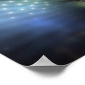 Poster Fleur imaginaire fractale douce et tendresse (Coin)