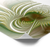 Poster Fleur imaginaire fractale douce et tendresse (Coin)