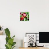 Poster Fleur Iris à base de bière racine (Bureau à domicile)