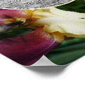 Poster Fleur Iris Jaune Créez Votre Propre Photo (Coin)