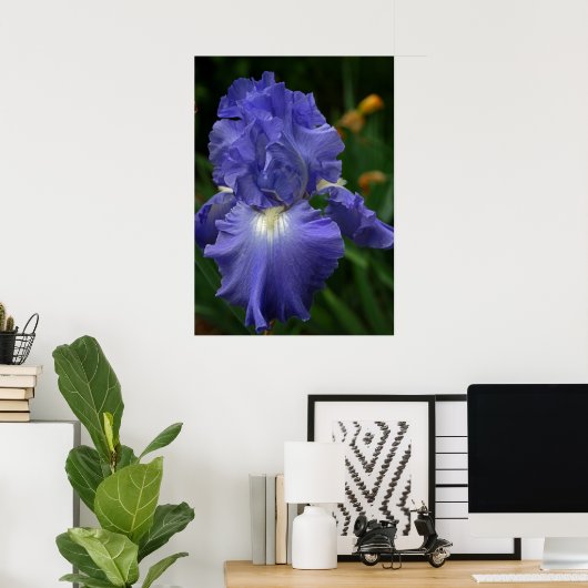 Poster Fleur Iris violet brillant (Bureau à domicile)