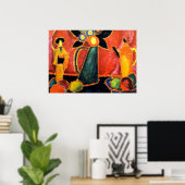 Poster Fleur japonaise (Bureau à domicile)