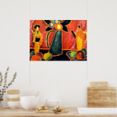 Poster Fleur japonaise (Cuisine)