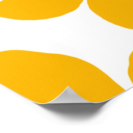 Poster Fleur jaune (Coin)