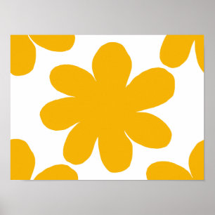Poster Fleur jaune