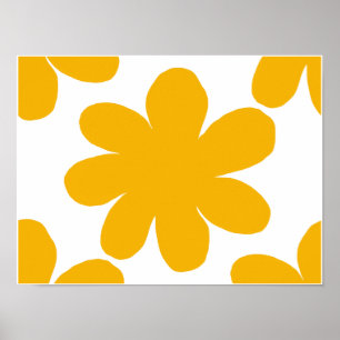 Poster Fleur jaune