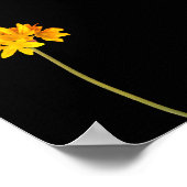 Poster Fleur jaune (Coin)