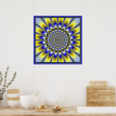 Poster Fleur Jaune Pulsante (Cuisine)
