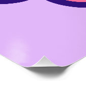 Poster Fleur Joyeuse Rose Et Jaune (Coin)