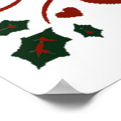 Poster Fleur Joyeux Noël (Coin)