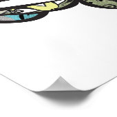 POSTER FLEUR KALEIDOSCOPIC (Coin)