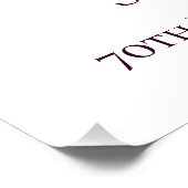 Poster Fleur Lilac violet 70e anniversaire numérique (Coin)