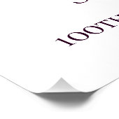 Poster Fleur Lilac violette 100e anniversaire numérique (Coin)