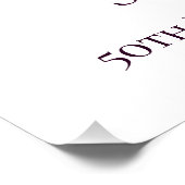 Poster Fleur Lilac violette 50e anniversaire numérique (Coin)