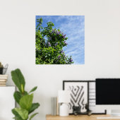 Poster fleur lilas (Bureau à domicile)