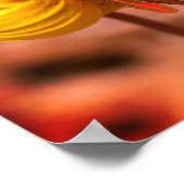 Poster Fleur Lily De Truite Sauvage Et Amie D'Insectes Ti (Coin)