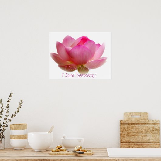 Poster Fleur Lotus (Cuisine)