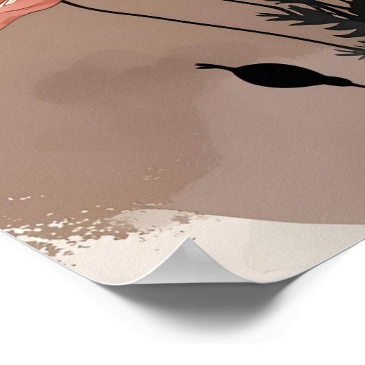 Poster Fleur lunaire (Coin)