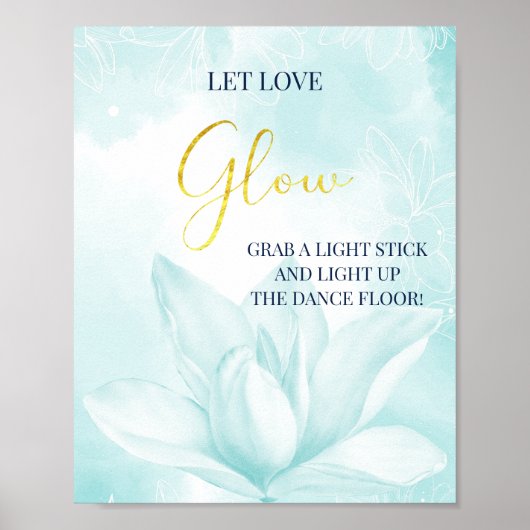 Poster Fleur Magnolia Ethérée, Luminosité Mariage (Devant)