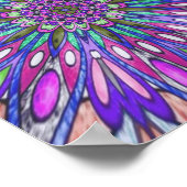 Poster Fleur Mandala (Coin)