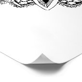 Poster Fleur mandala de la géométrie sacrée semence de la (Coin)