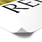 Poster Fleur Marché Fleur de naissance AOÛT Art Imprimer (Coin)