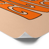 Poster Fleur marguerite rétro des années 70 (Coin)