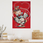 Poster Fleur mignonne Éternuer Coeur Valentine (Cuisine)