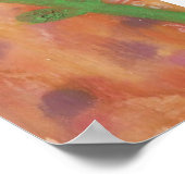 Poster Fleur multimédia mixte (Coin)