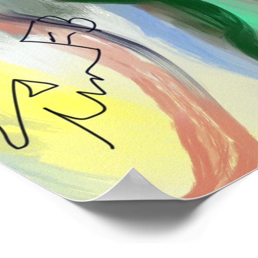 Poster Fleur nouée (Coin)