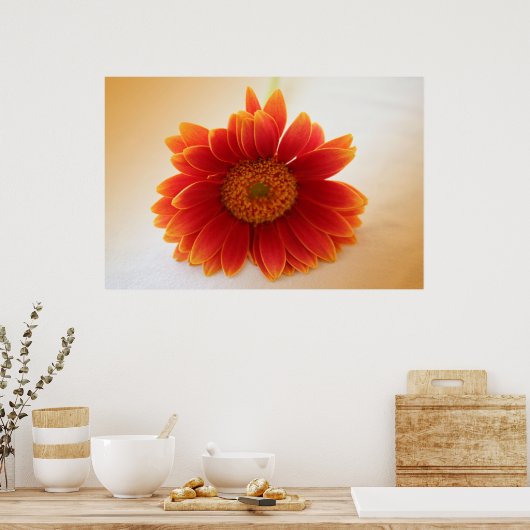 Poster Fleur orange (Cuisine)
