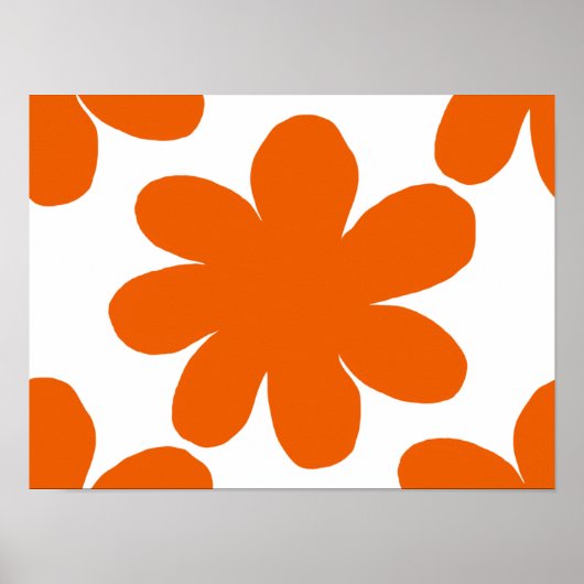 Poster Fleur orange (Devant)