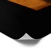 Poster Fleur orange 2 : Bordure noire (Coin)