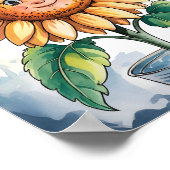 Poster Fleur où Dieu vous Plante Christian Nursery Art (Coin)