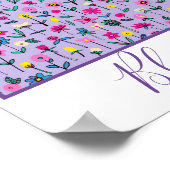 Poster Fleur Où Vous Avez Planté Inspirationnel Floral (Coin)