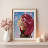 Poster Fleur Pacifique